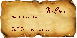 Nell Csilla névjegykártya