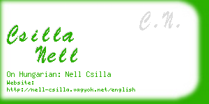 csilla nell business card